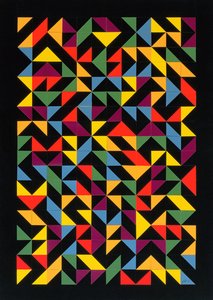 3x36 Permutations, 1986 (collage på papper)